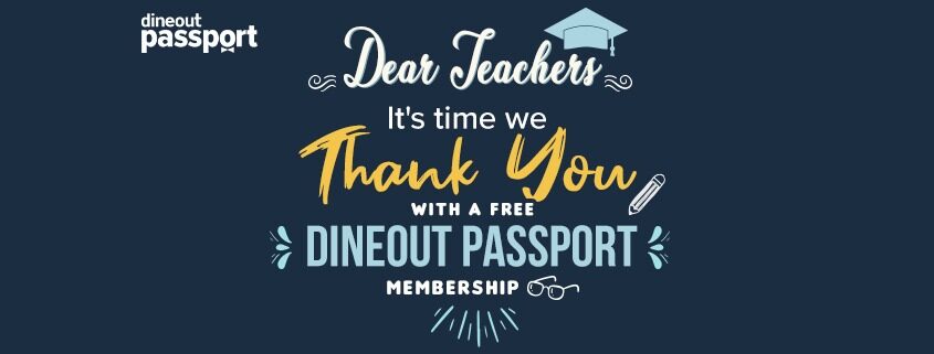 Teachers' Day Dineout Passport Membership